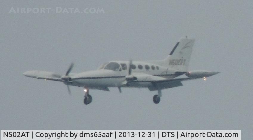 N502AT, 1973 Cessna 421B Golden Eagle C/N 421B0547, Flying into DTS