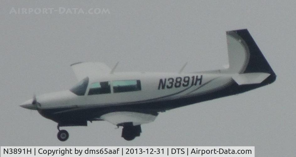 N3891H, 1980 Mooney M20J 201 C/N 24-0978, Flying into DTS