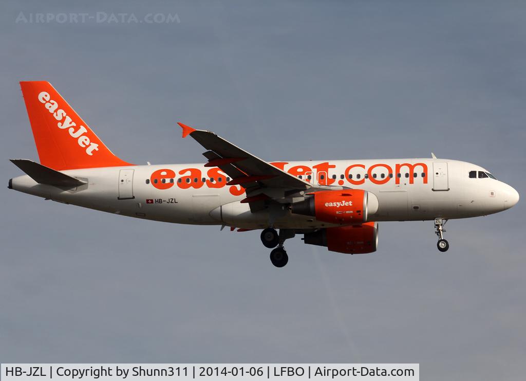 HB-JZL, 2004 Airbus A319-111 C/N 2353, Landing rwy 14R without 'The web's favorite airlines' titles