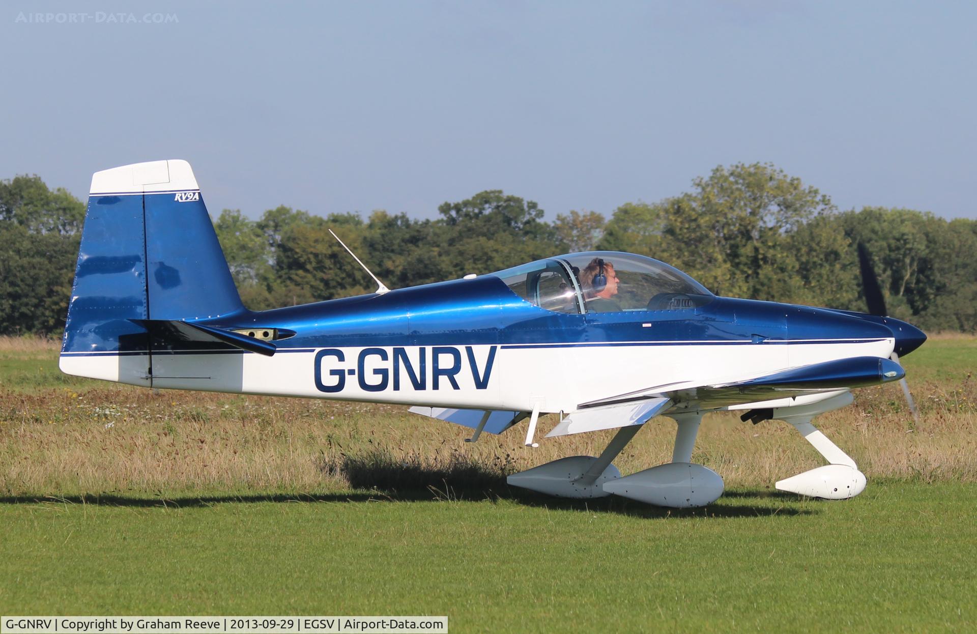 G-GNRV, 2005 Vans RV-9A C/N PFA 320-14344, Just landed.
