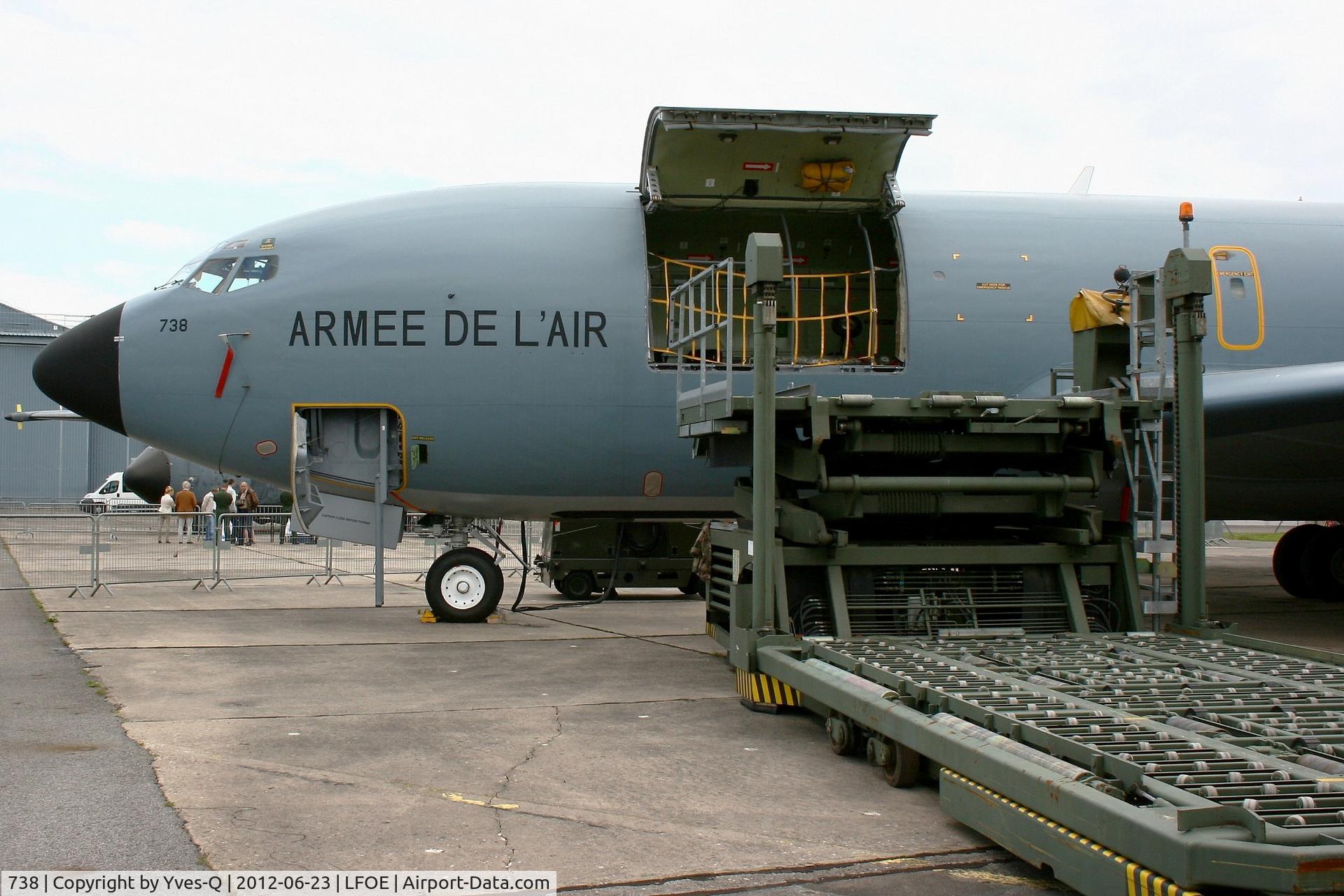 738, 1963 Boeing C-135FR Stratotanker C/N 18698, French Air Force Boeing C-135FR (93-CJ) Stratotanker, static display Evreux-Fauville Air Base 105 (LFOE)