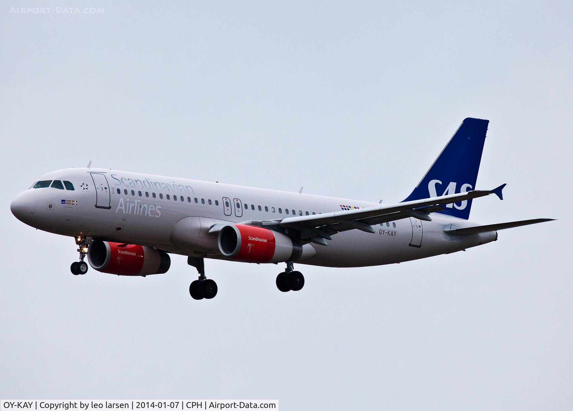 OY-KAY, 2006 Airbus A320-232 C/N 2856, Copenhagen Kastrup app R-22L