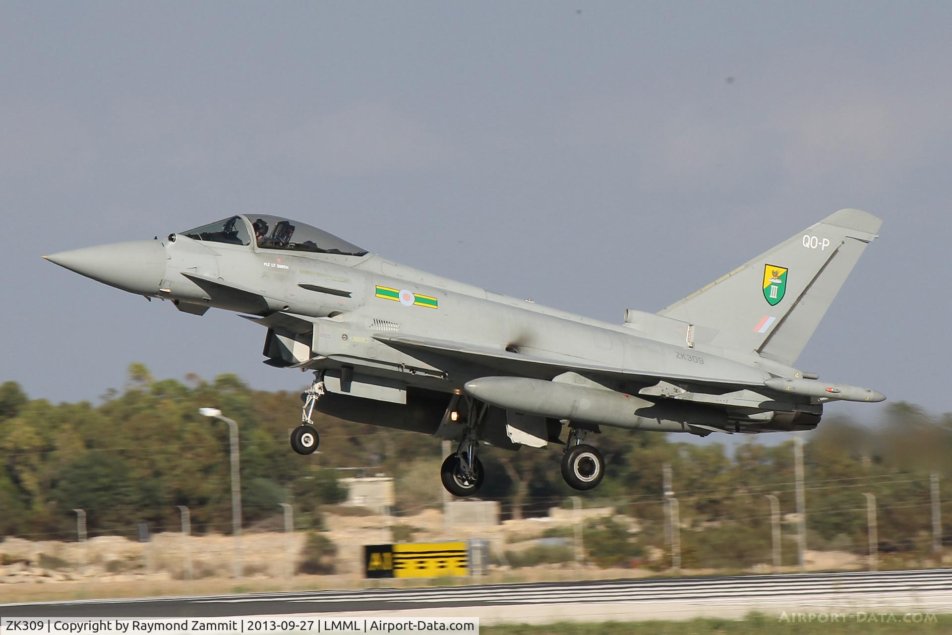 ZK309, 2010 Eurofighter EF-2000 Typhoon FGR4 C/N BS060/228, Eurofighter ZK309/Q-OP Royal Air Force