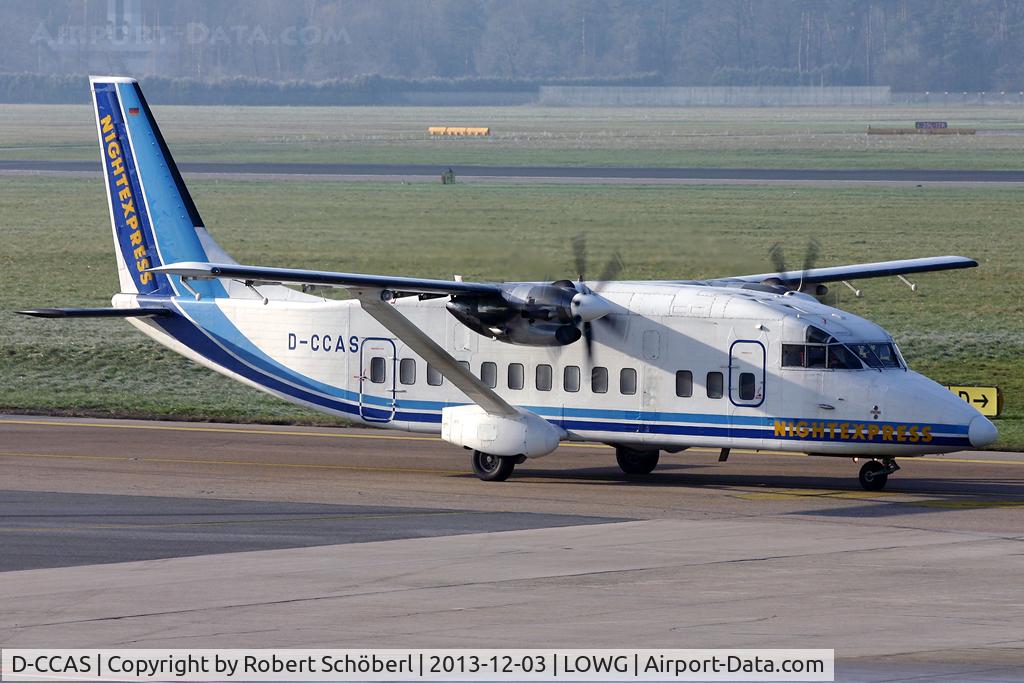 D-CCAS, 1988 Short SD3-60-300 C/N SH.3737, A rare visitor @ LOWG