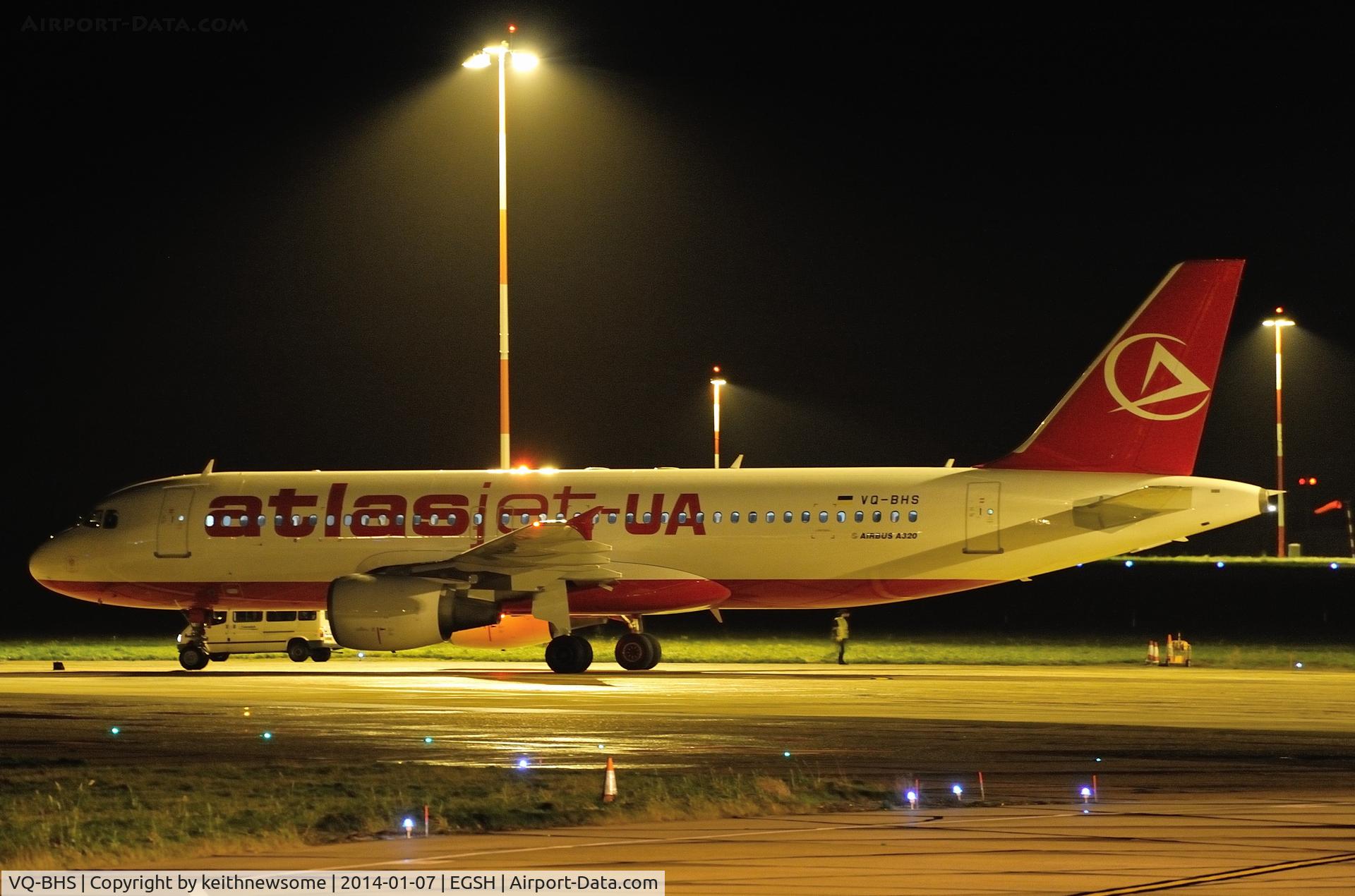 VQ-BHS, 2000 Airbus A320-214 C/N 1213, Arriving in Atlasjet UA colour scheme !