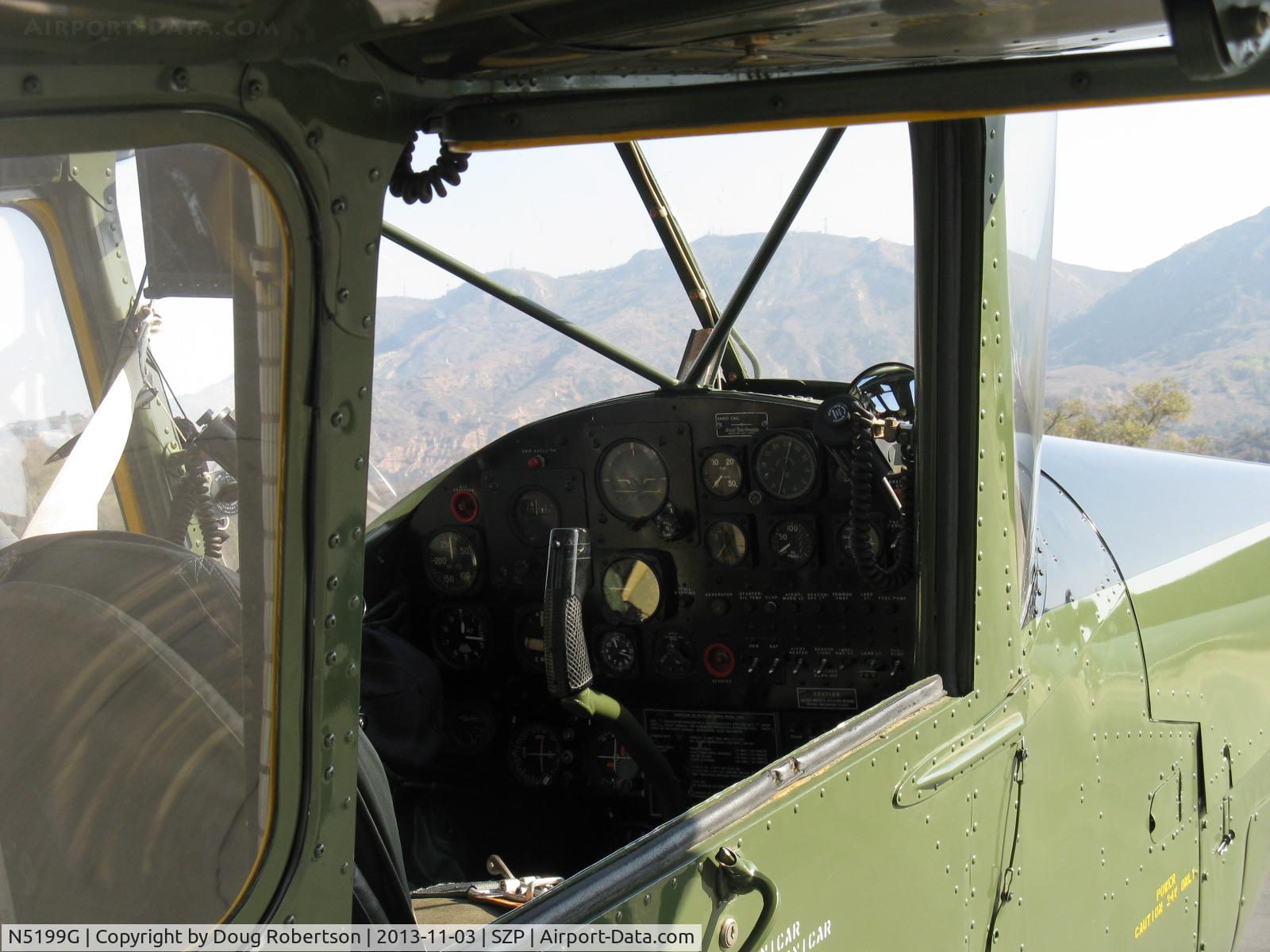 N5199G, 1953 Cessna 305A C/N 22118, 1953 Cessna 305A O-1 BIRD DOG, Continental O-470-11 213 Hp, panel