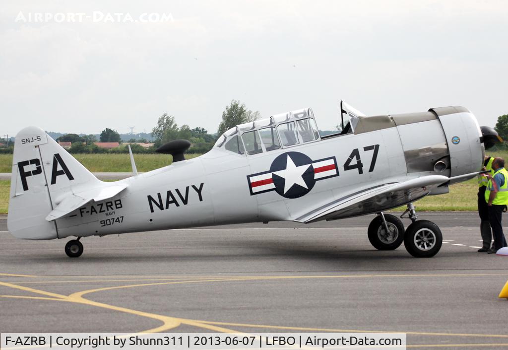 F-AZRB, North American SNJ-5 Texan Texan C/N 88-17955, Participant of the Muret Airshow 2013