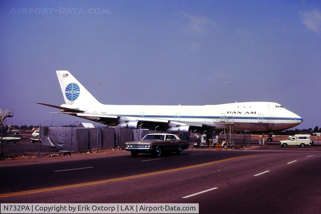 N732PA, 1970 Boeing 747-121 C/N 19638, N732PA in LAX