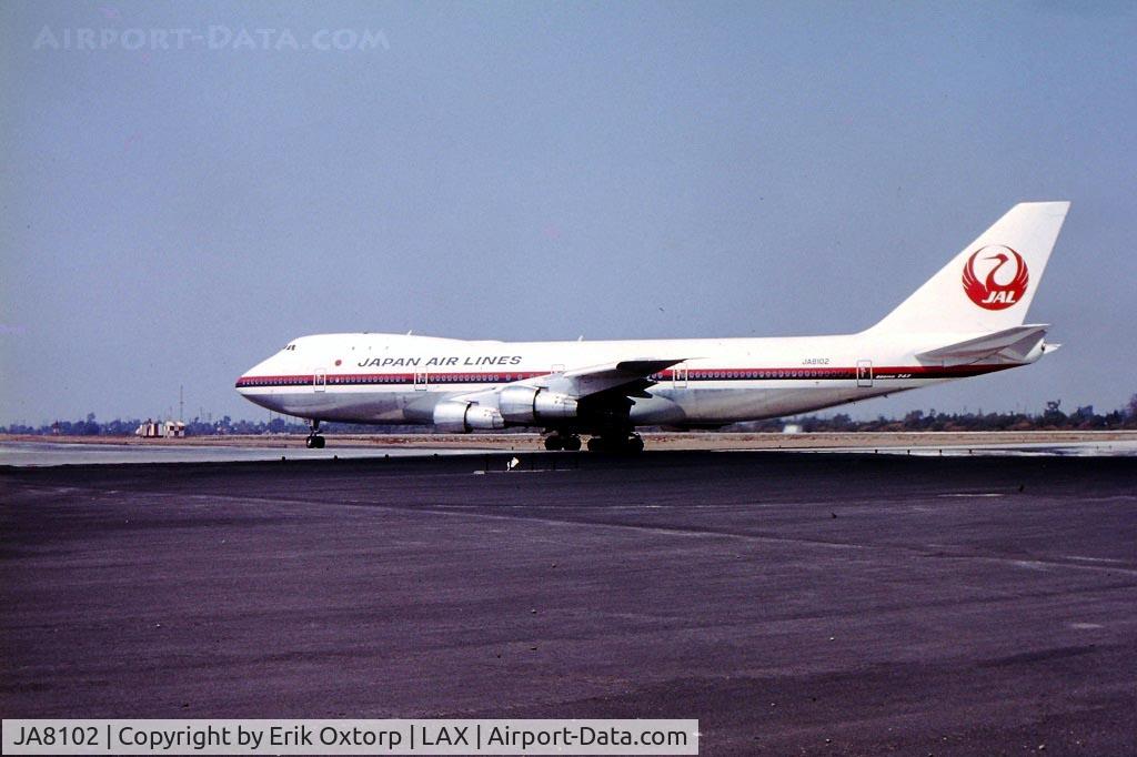 JA8102, 1970 Boeing 747-146 C/N 19726, JA8102 in LAX