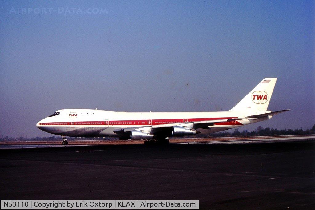 N53110, 1970 Boeing 747-131 C/N 19676, N53110 in LAX
