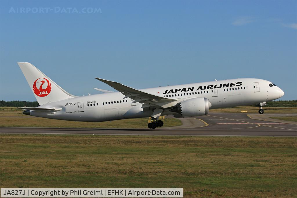 JA827J, 2011 Boeing 787-8 Dreamliner C/N 34837, Taken at EFHK.