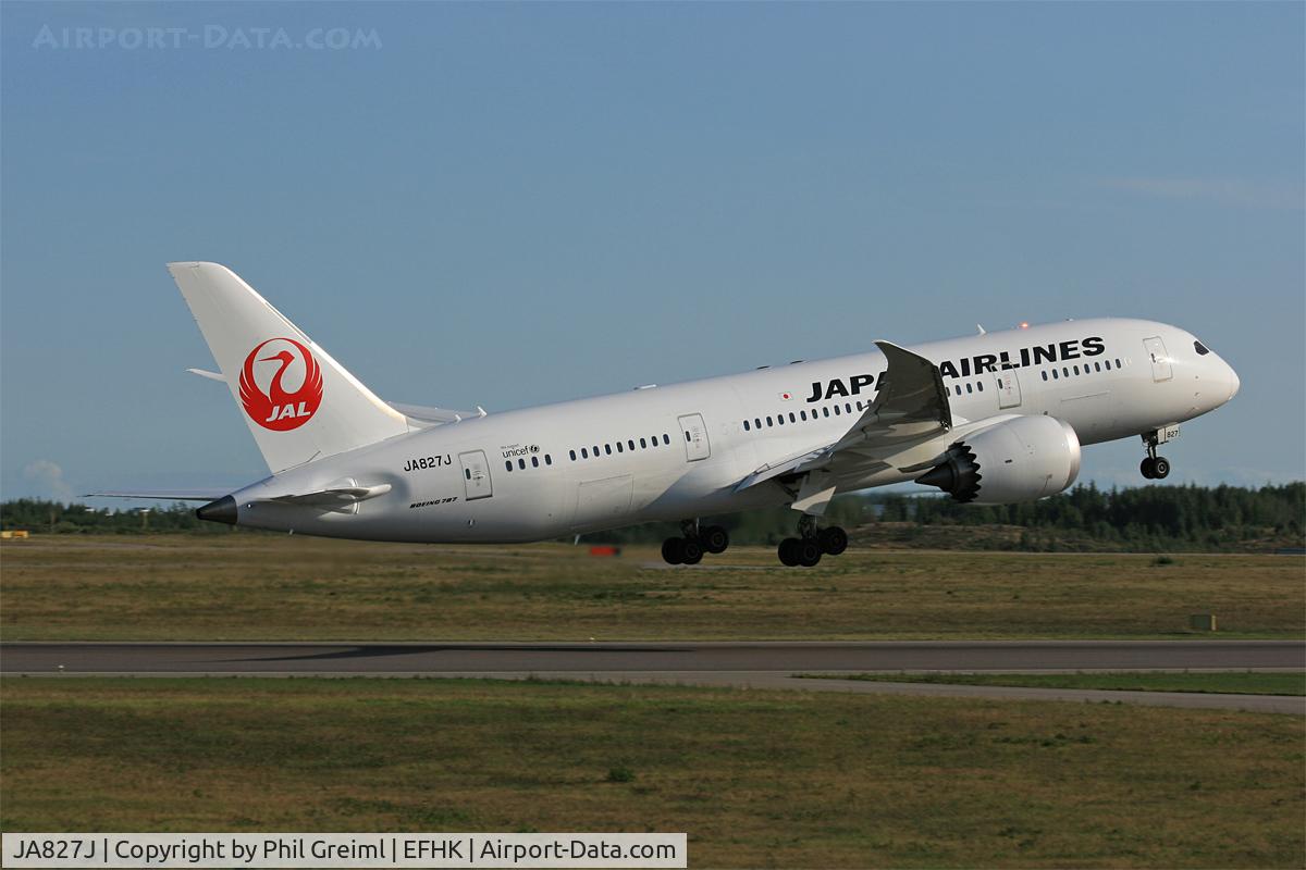 JA827J, 2011 Boeing 787-8 Dreamliner C/N 34837, Taken at EFHK.
