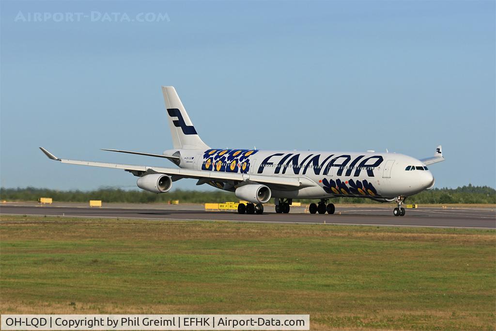 OH-LQD, 2008 Airbus A340-313X C/N 921, Taken at EFHK.
