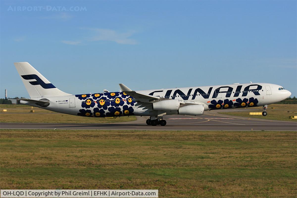OH-LQD, 2008 Airbus A340-313X C/N 921, Taken at EFHK.