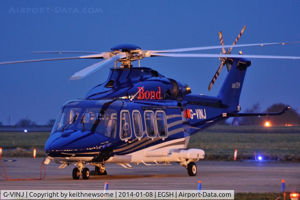G-VINJ, 2013 AgustaWestland AW-139 C/N 41355, Possible first viewing as complete airframe ?