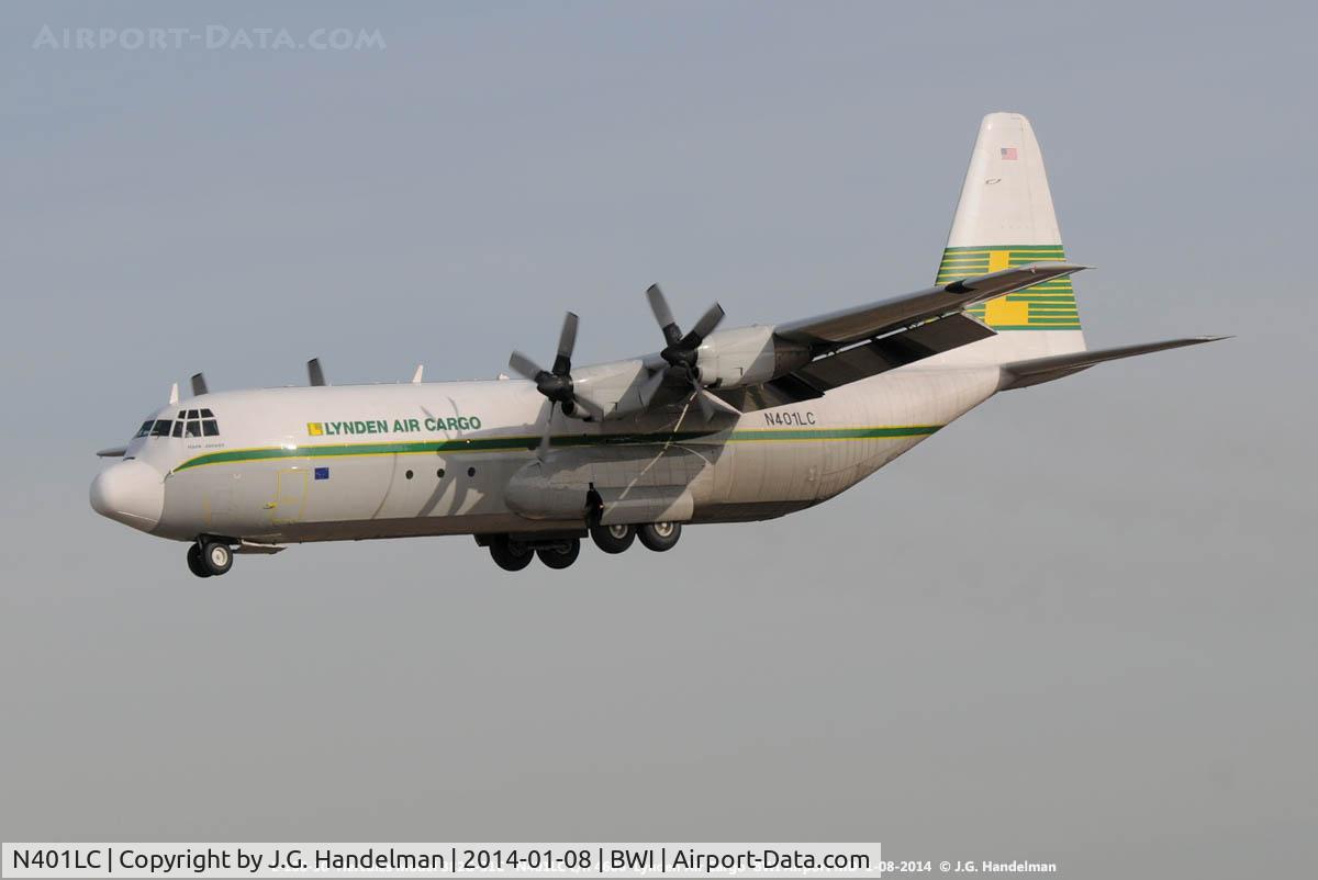N401LC, 1975 Lockheed L-100-30 Hercules (L-382) C/N 382-4606, On Approach.