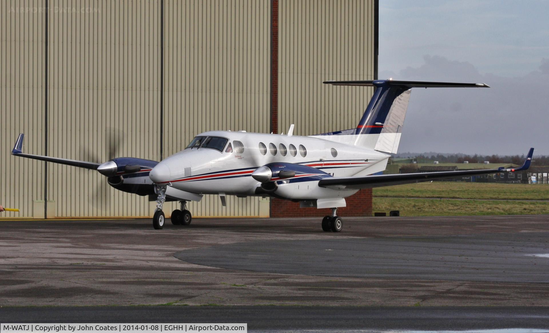 M-WATJ, 2012 Hawker Beechcraft B200GT King Air C/N BY-139, Arriving at Signatures
