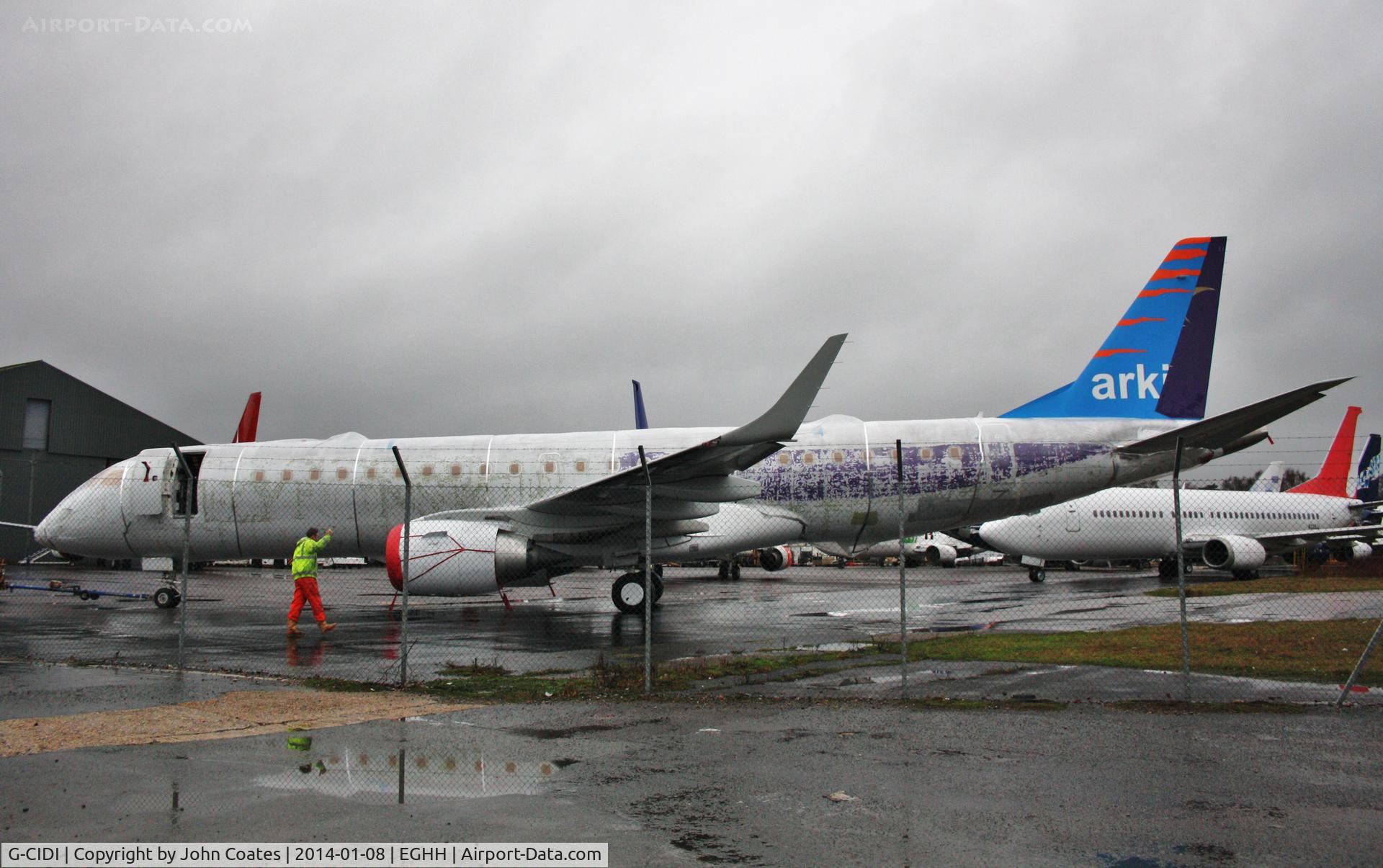 G-CIDI, 2013 Embraer 190LR (ERJ-190-100LR) C/N 19000616, Exiting paintshop
