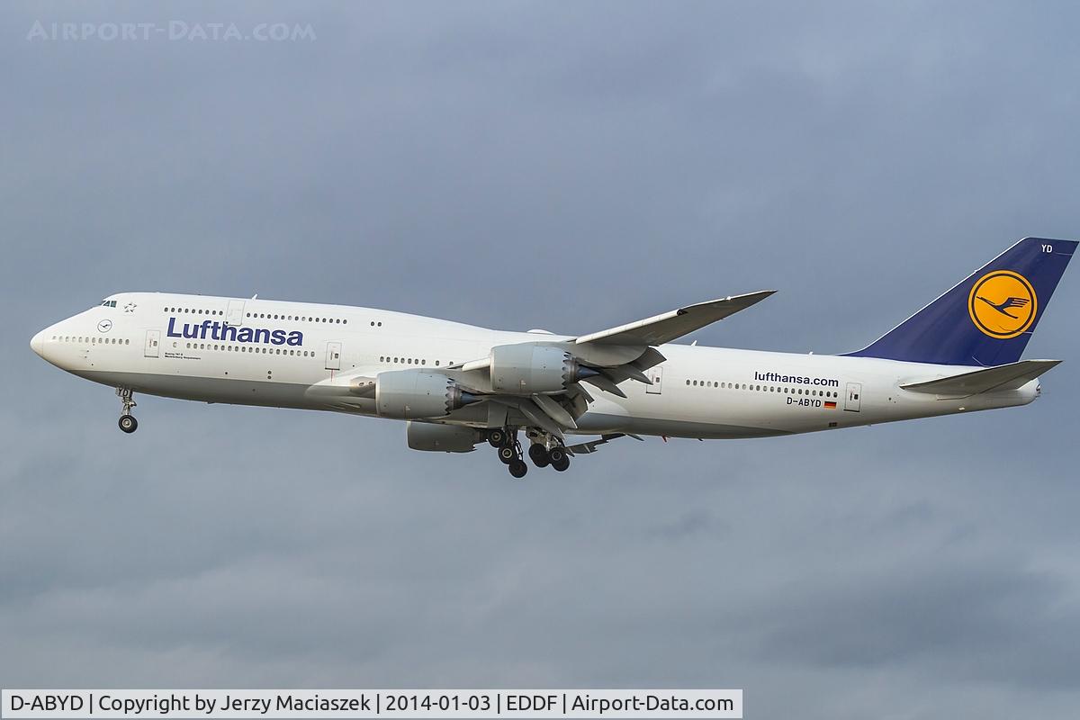 D-ABYD, 2012 Boeing 747-830 C/N 37829, Boeing 747-830,