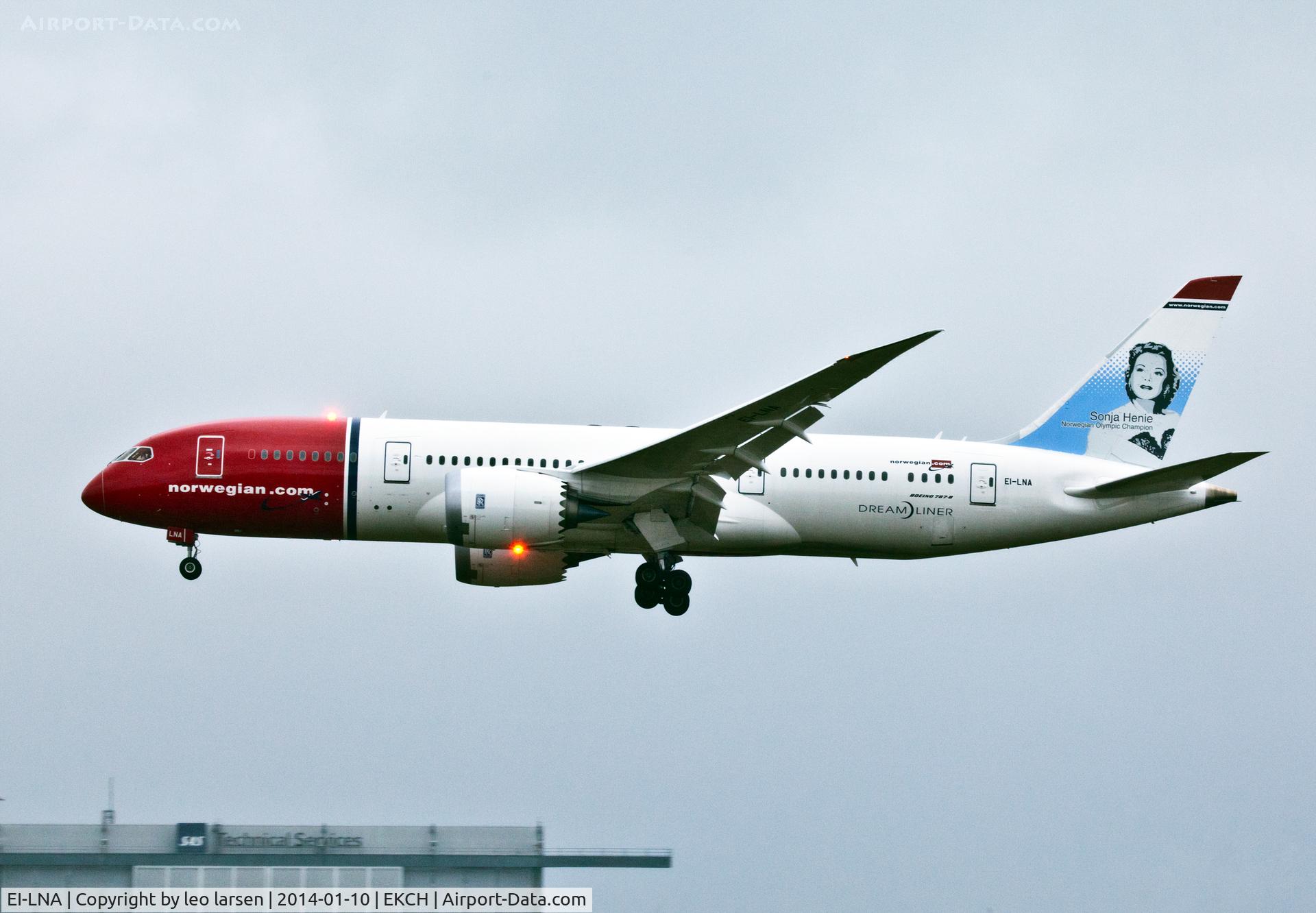 EI-LNA, 2013 Boeing 787-8 Dreamliner C/N 35304, Copenhagen Denmark app R-22L 