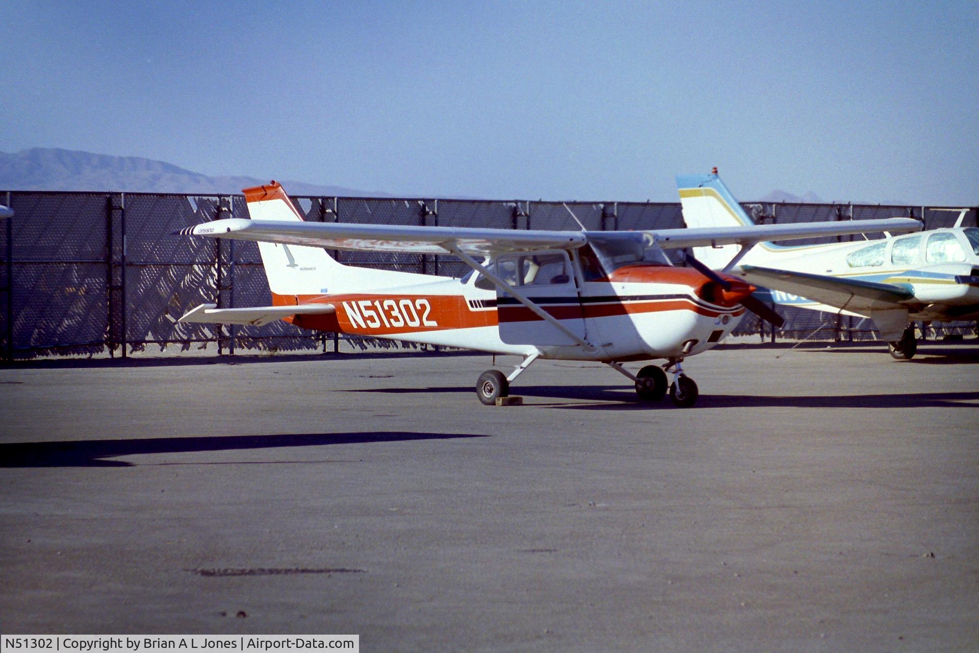 N51302, 1974 Cessna 172M C/N 17264234, hired this aircraft for flight over AMARC  from Tuscon Airport in 1994