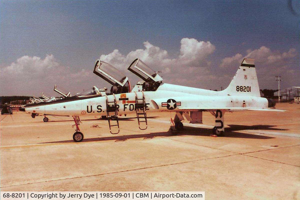 68-8201, 1968 Northrop T-38A Talon C/N T.6204, Photographed by crew chief Jerry Dye - Columbus AFB.