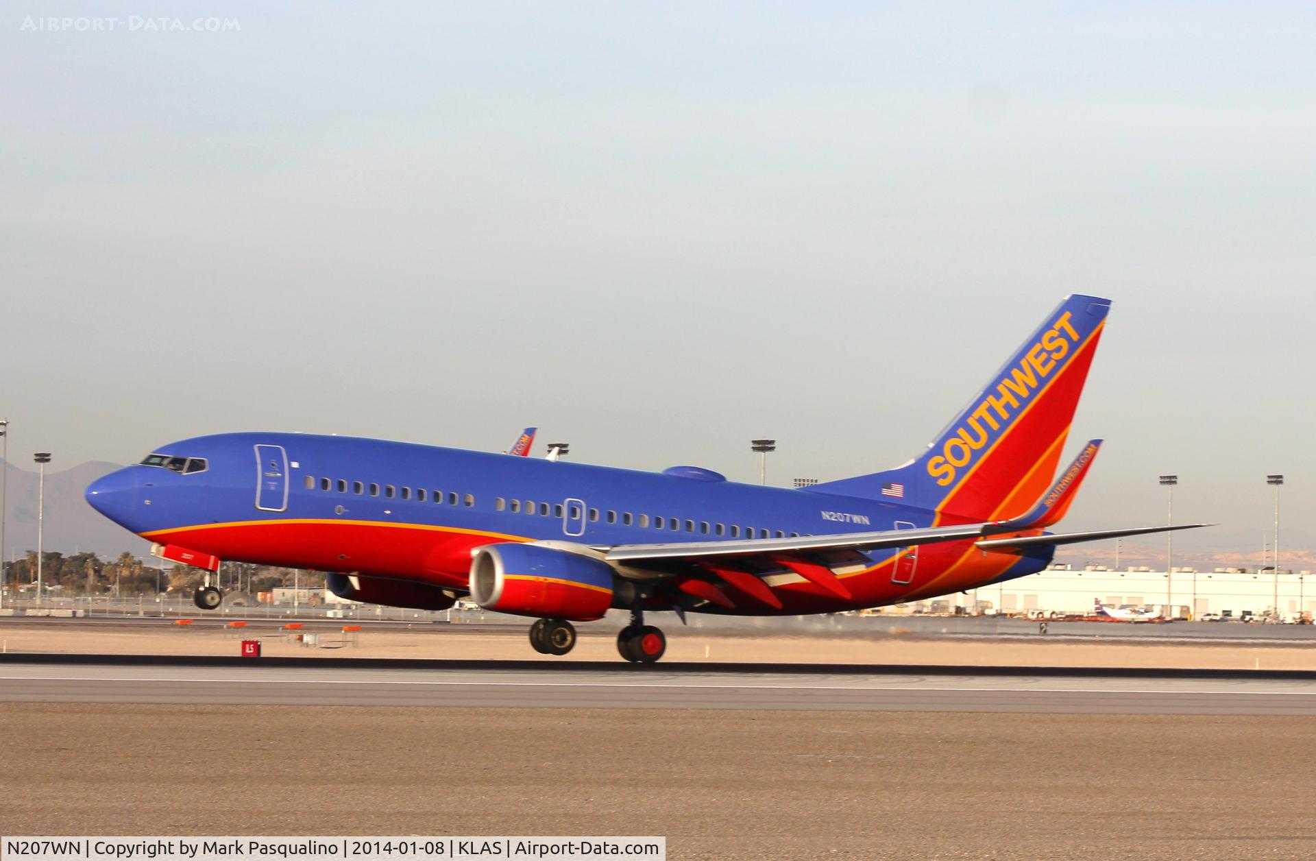 N207WN, 2005 Boeing 737-7H4 C/N 34012, Boeing 737-700
