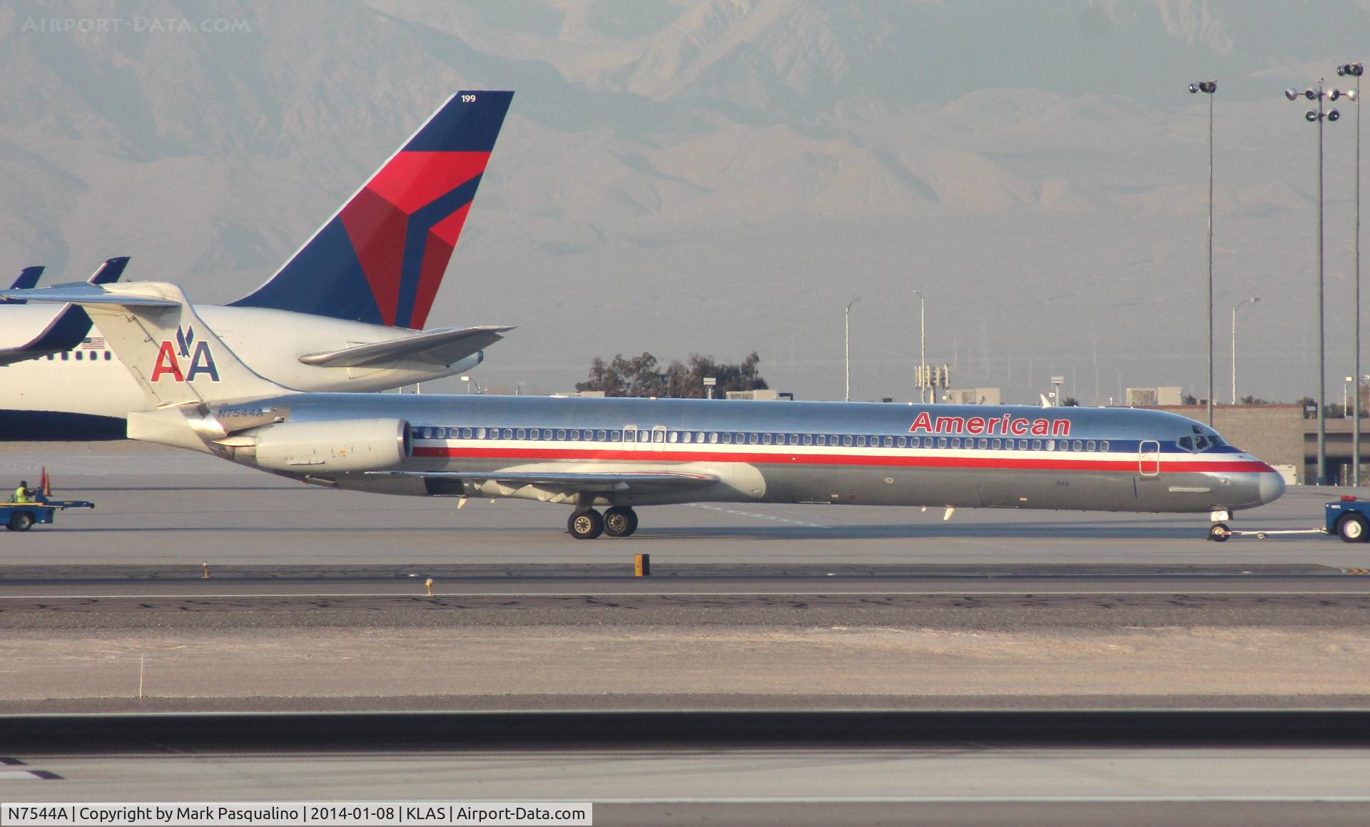 N7544A, 1990 McDonnell Douglas MD-82 (DC-9-82) C/N 53026, MD-82