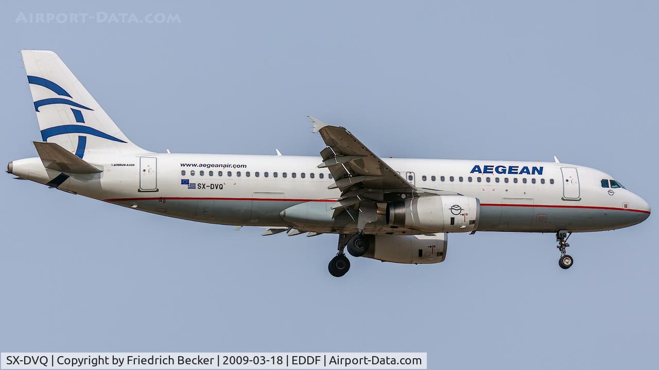 SX-DVQ, 2008 Airbus A320-232 C/N 3526, on final RW07R
