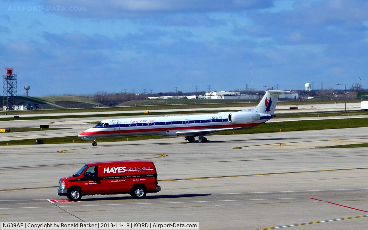 N639AE, 1999 Embraer ERJ-145LR (EMB-145LR) C/N 145182, Taxi ORD