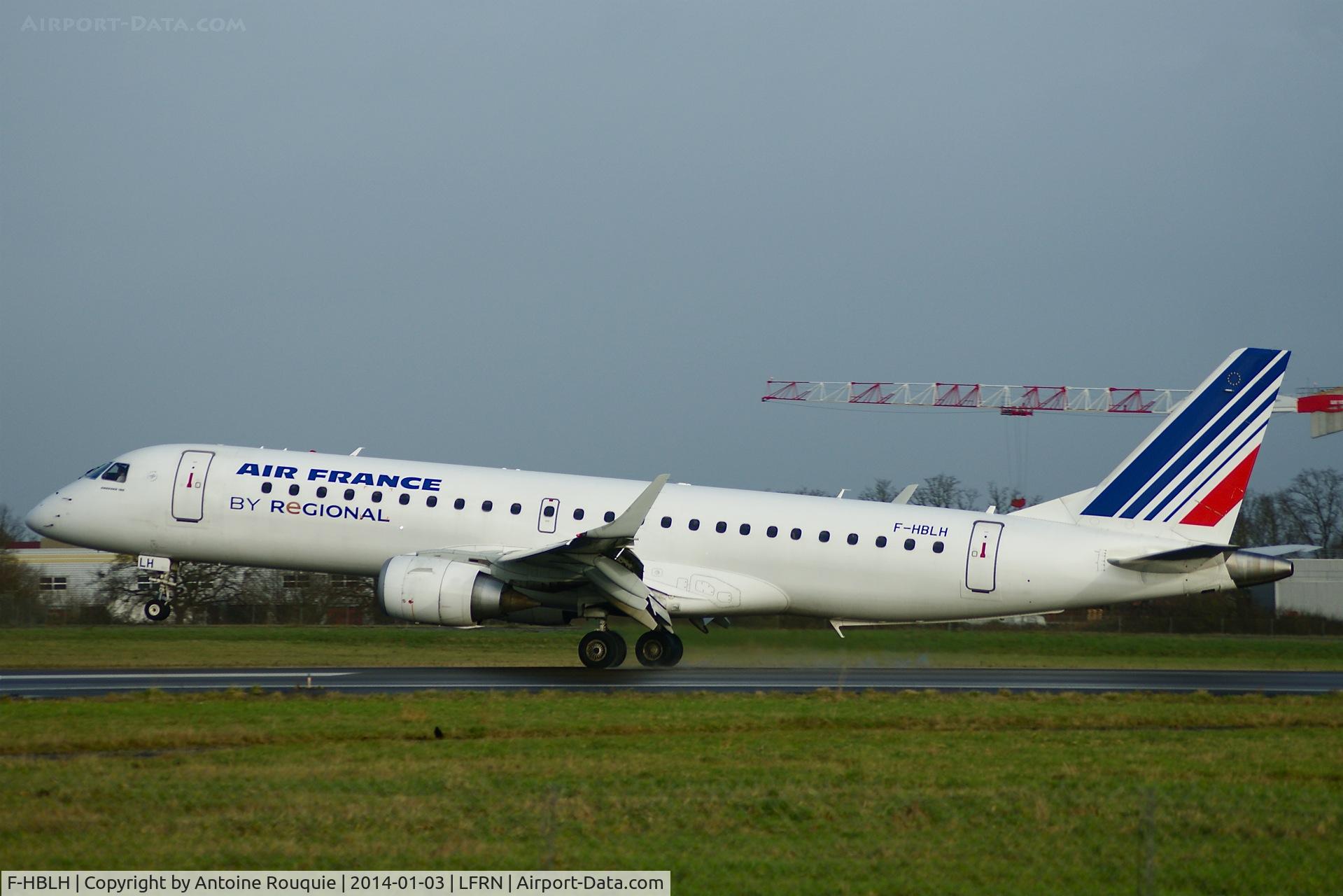F-HBLH, 2009 Embraer 190LR (ERJ-190-100LR) C/N 19000266, F-HBLH