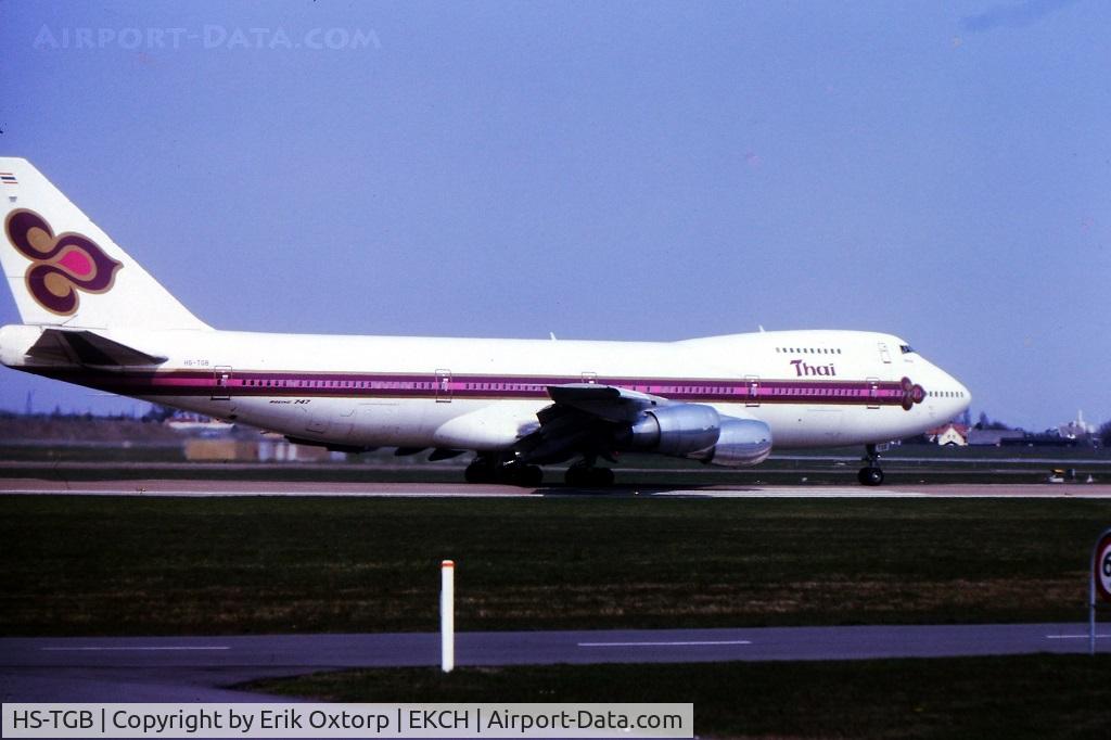 HS-TGB, 1979 Boeing 747-2D7B C/N 21783, HS-TGB ready for take off on rw 04R