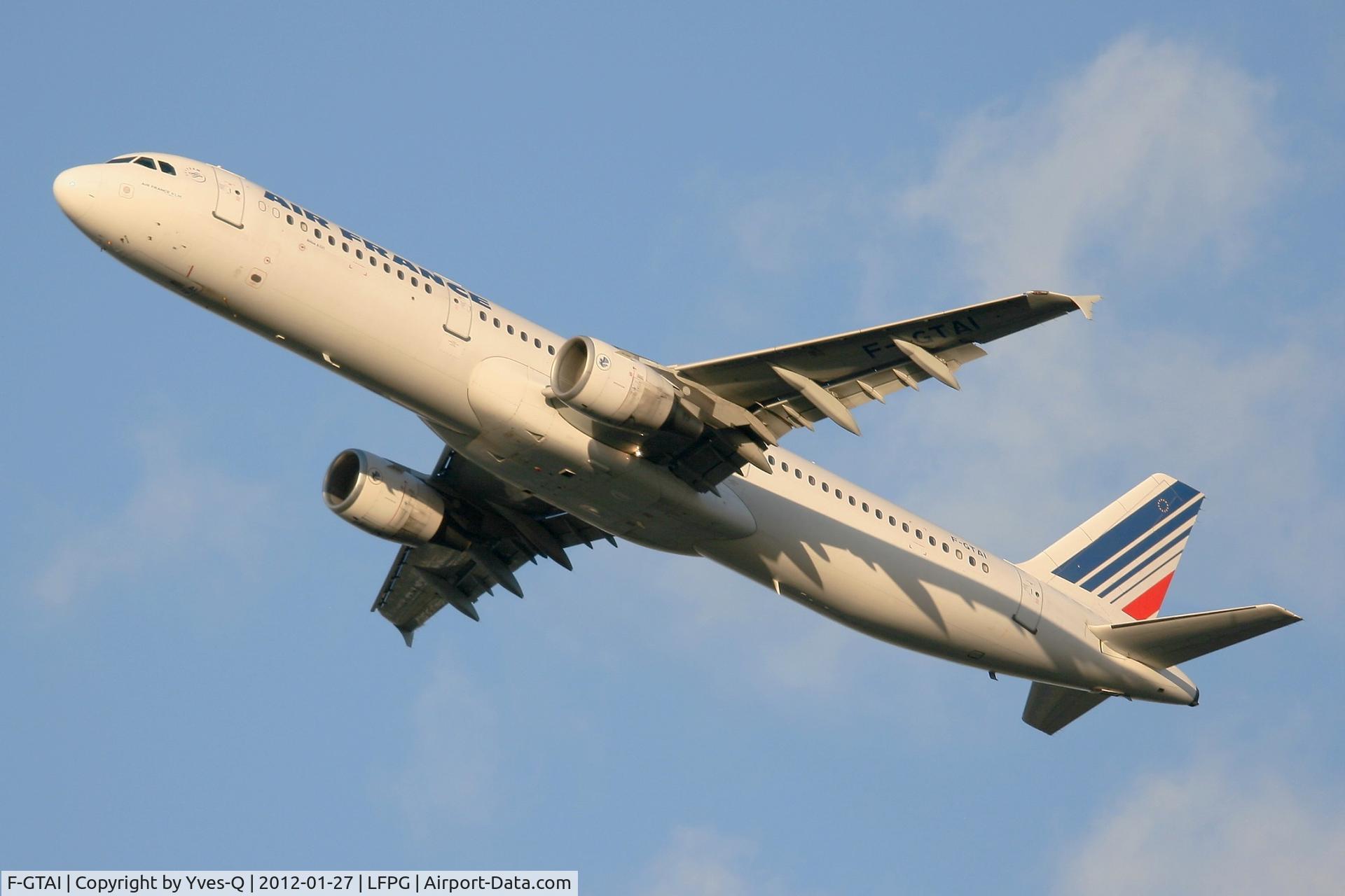 F-GTAI, 2000 Airbus A321-211 C/N 1299, Airbus A321-211, Take off Rwy 27L, Roissy Charles De Gaulle Airport (LFPG-CDG)