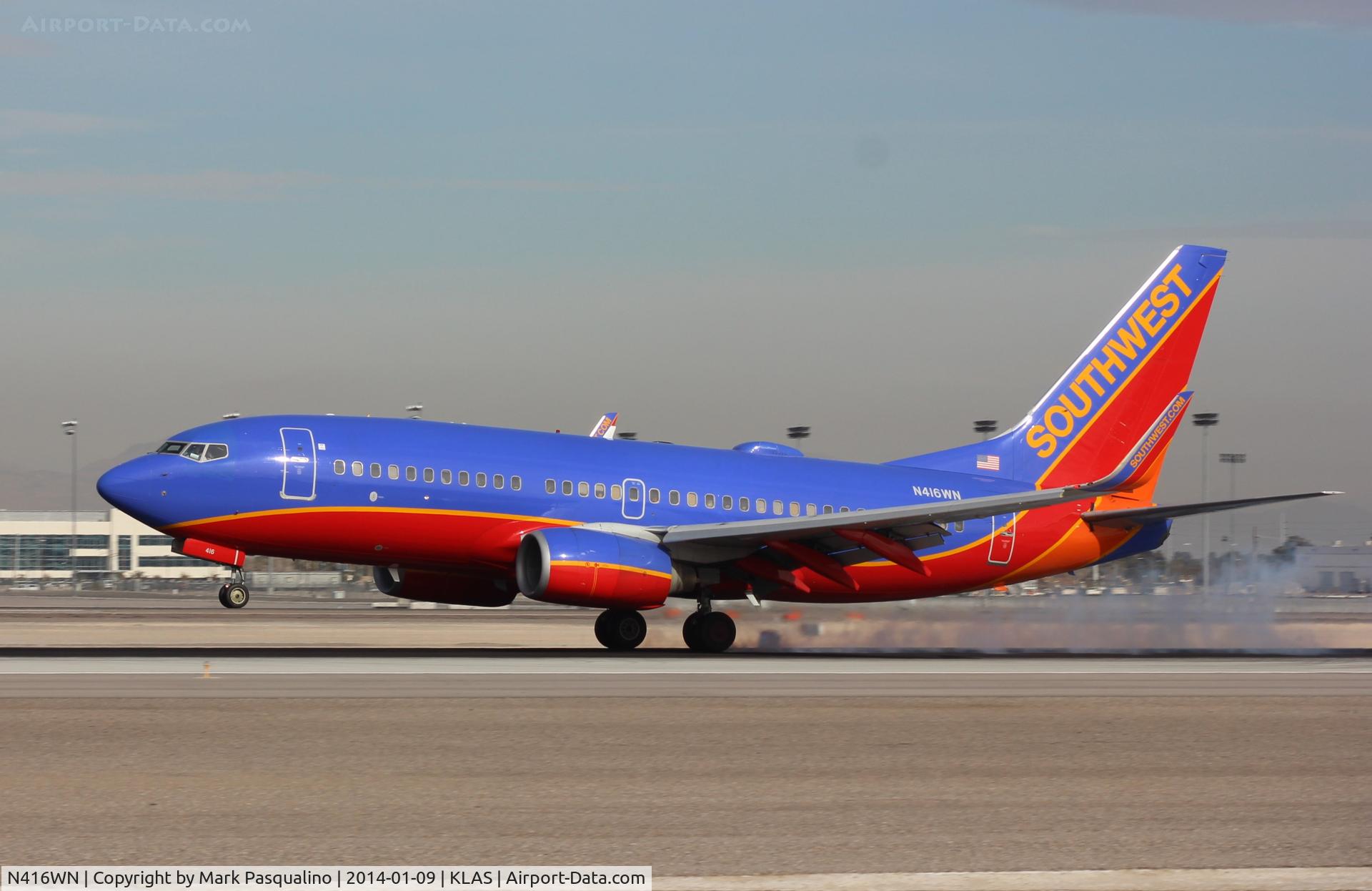 N416WN, 2001 Boeing 737-7H4 C/N 32453, Boeing 737-700