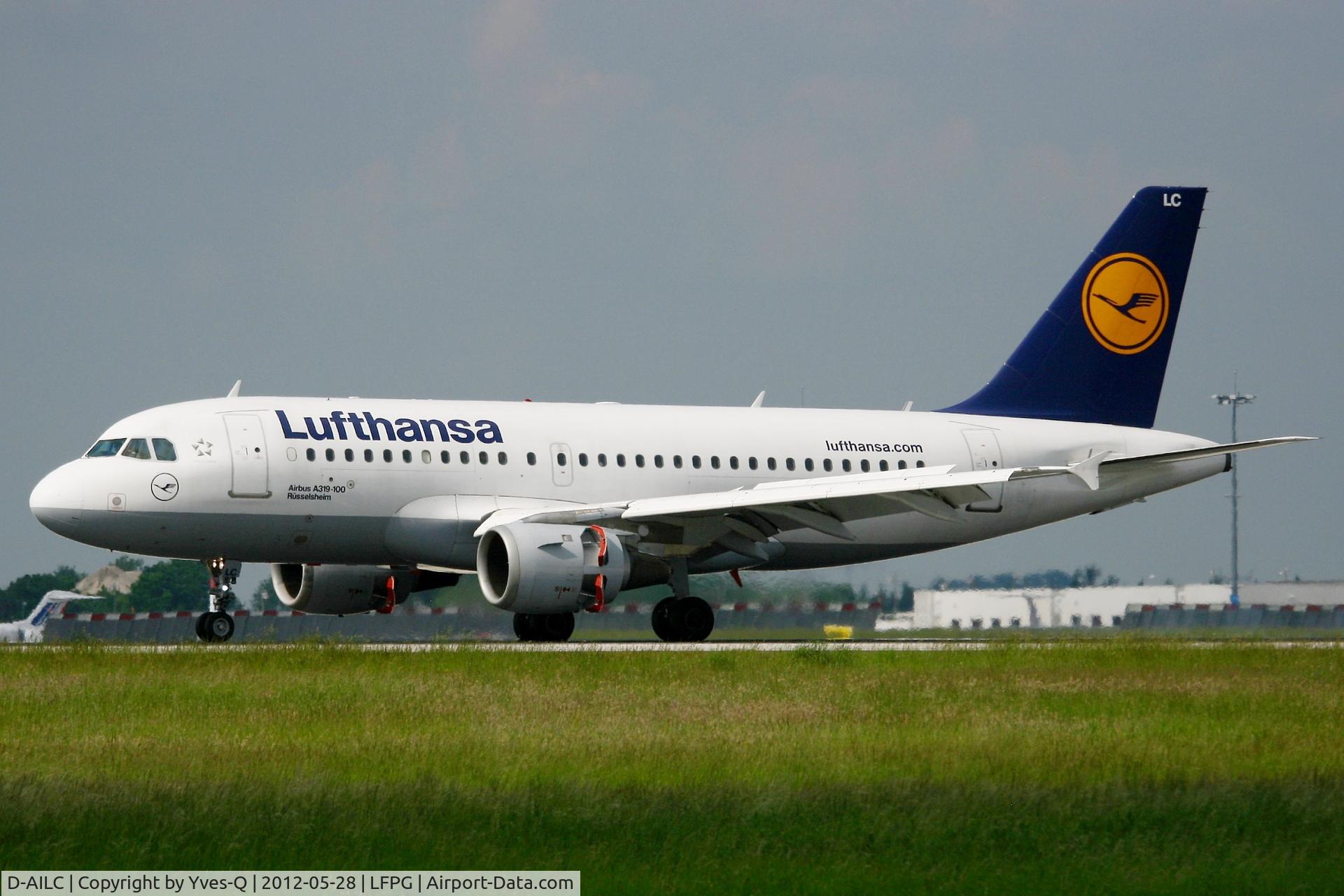 D-AILC, 1996 Airbus A319-114 C/N 616, Airbus A319-114, Landing Rwy 26L, Roissy Charles De Gaulle Airport (LFPG-CDG)