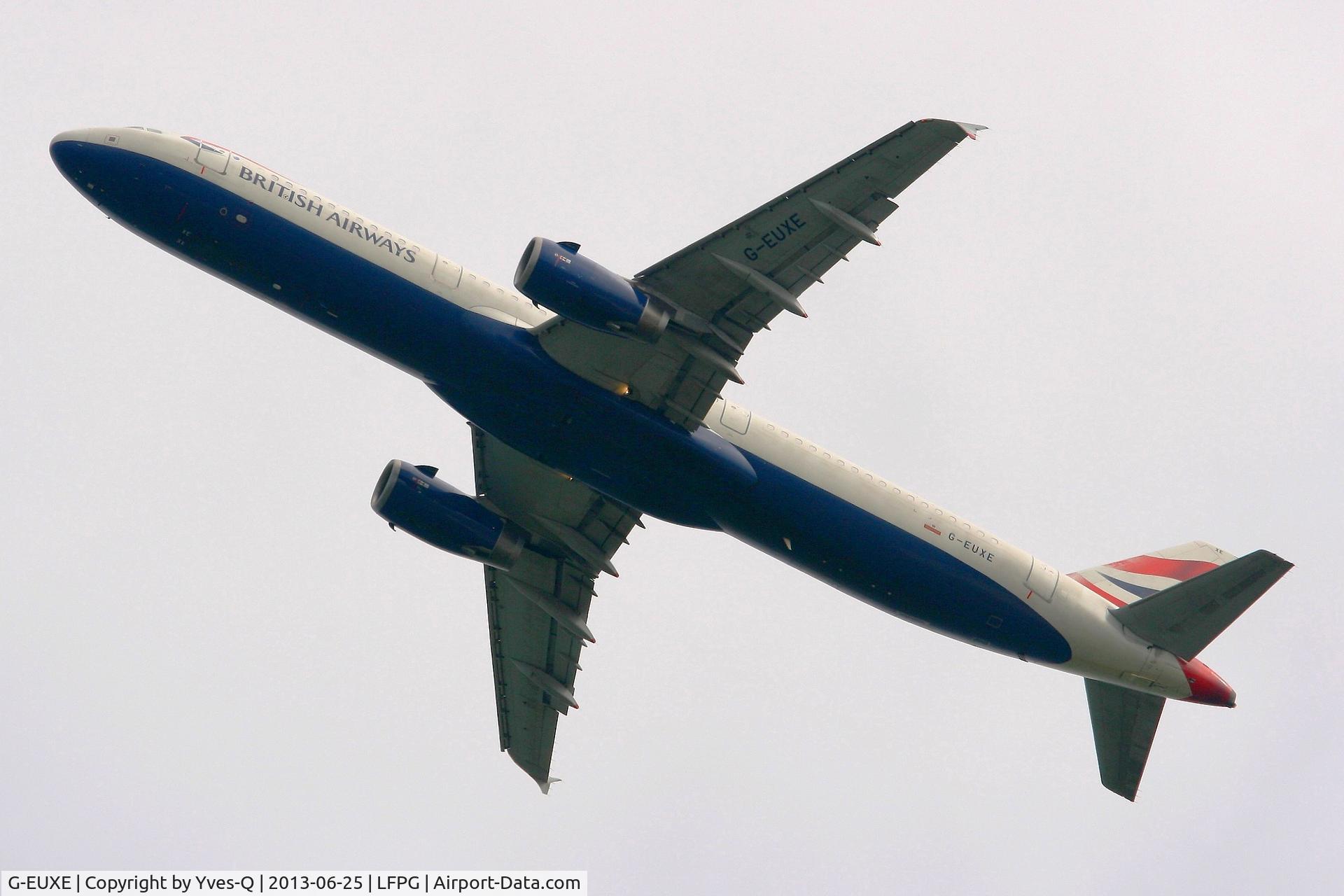 G-EUXE, 2004 Airbus A321-231 C/N 2323, Airbus A321-231, Take off Rwy 27L, Roissy Charles De Gaulle Airport (LFPG-CDG)