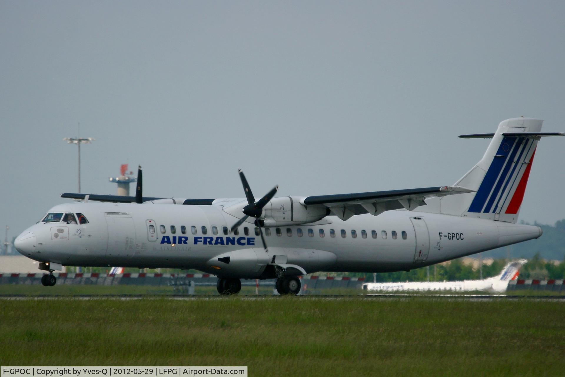 F-GPOC, 1992 ATR 72-202 C/N 311, ATR 72-202, Landing Rwy 26L, Roissy Charles De Gaulle Airport (LFPG-CDG)