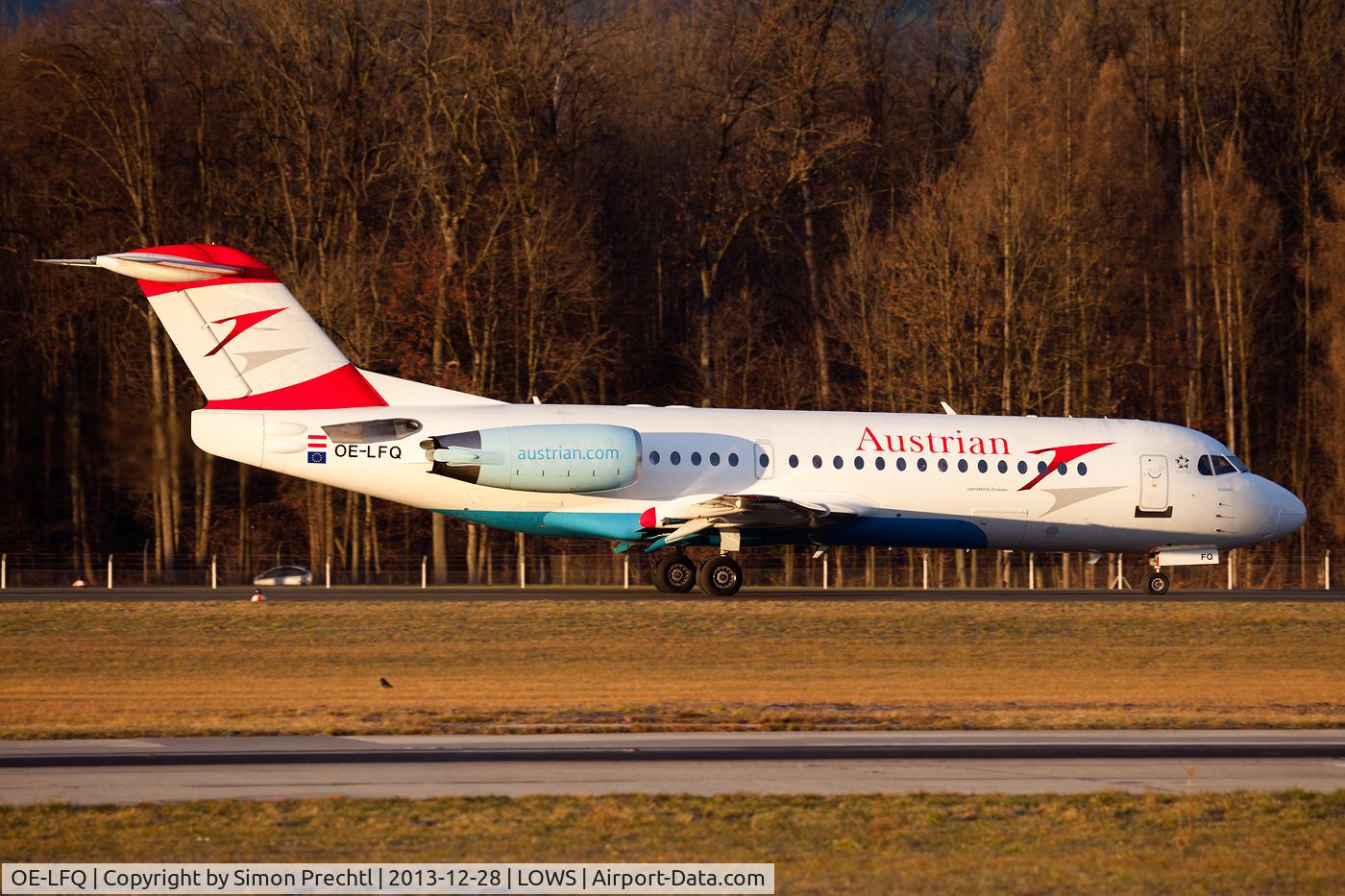 OE-LFQ, 1996 Fokker 70 (F-28-0070) C/N 11568, OE-LFQ @ Salzburg Airport
