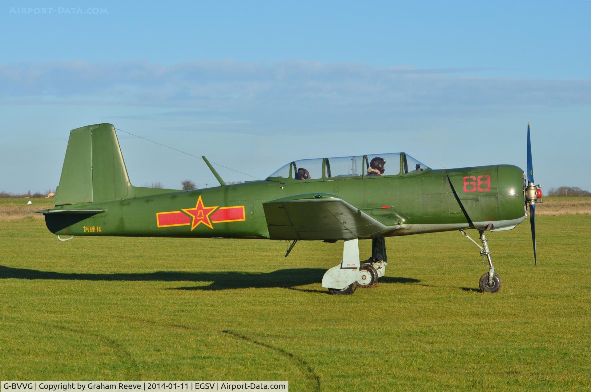G-BVVG, 1966 Nanchang CJ-6A Chujiao C/N 2751219, Just landed.