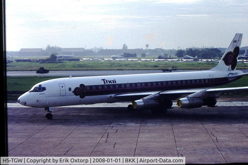 HS-TGW, 1960 Douglas DC-8-32 C/N 45416, HS-TGW in BKK Dong Muang
