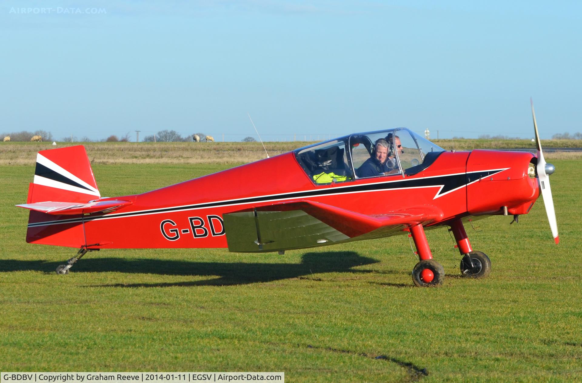 G-BDBV, 1956 Jodel D-11A Club C/N V3, Just landed.