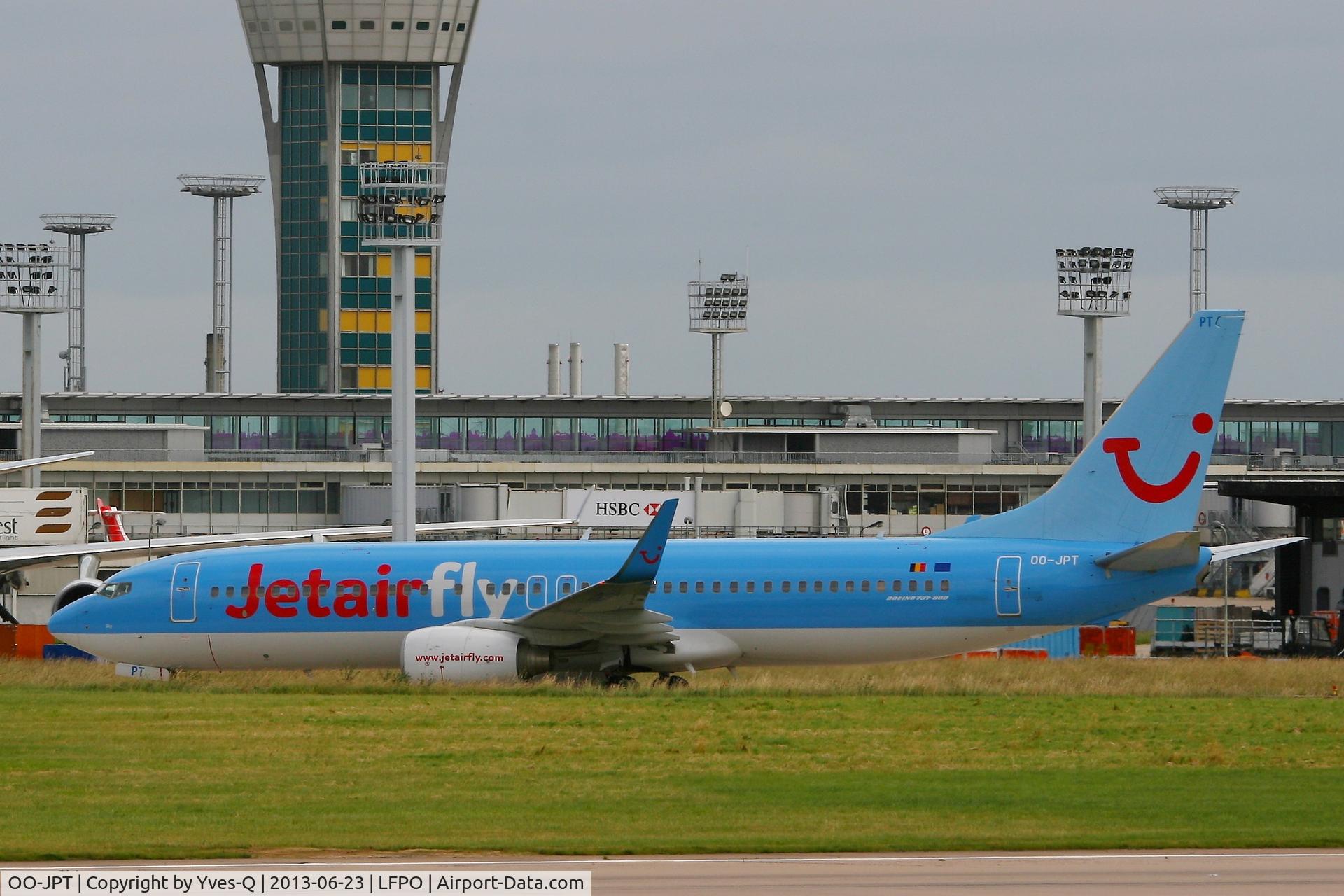 OO-JPT, 2007 Boeing 737-8K5 C/N 34691, Boeing 737-8K5, Taxiing after landing Rwy 26, Paris-Orly Airport (LFPO-ORY)