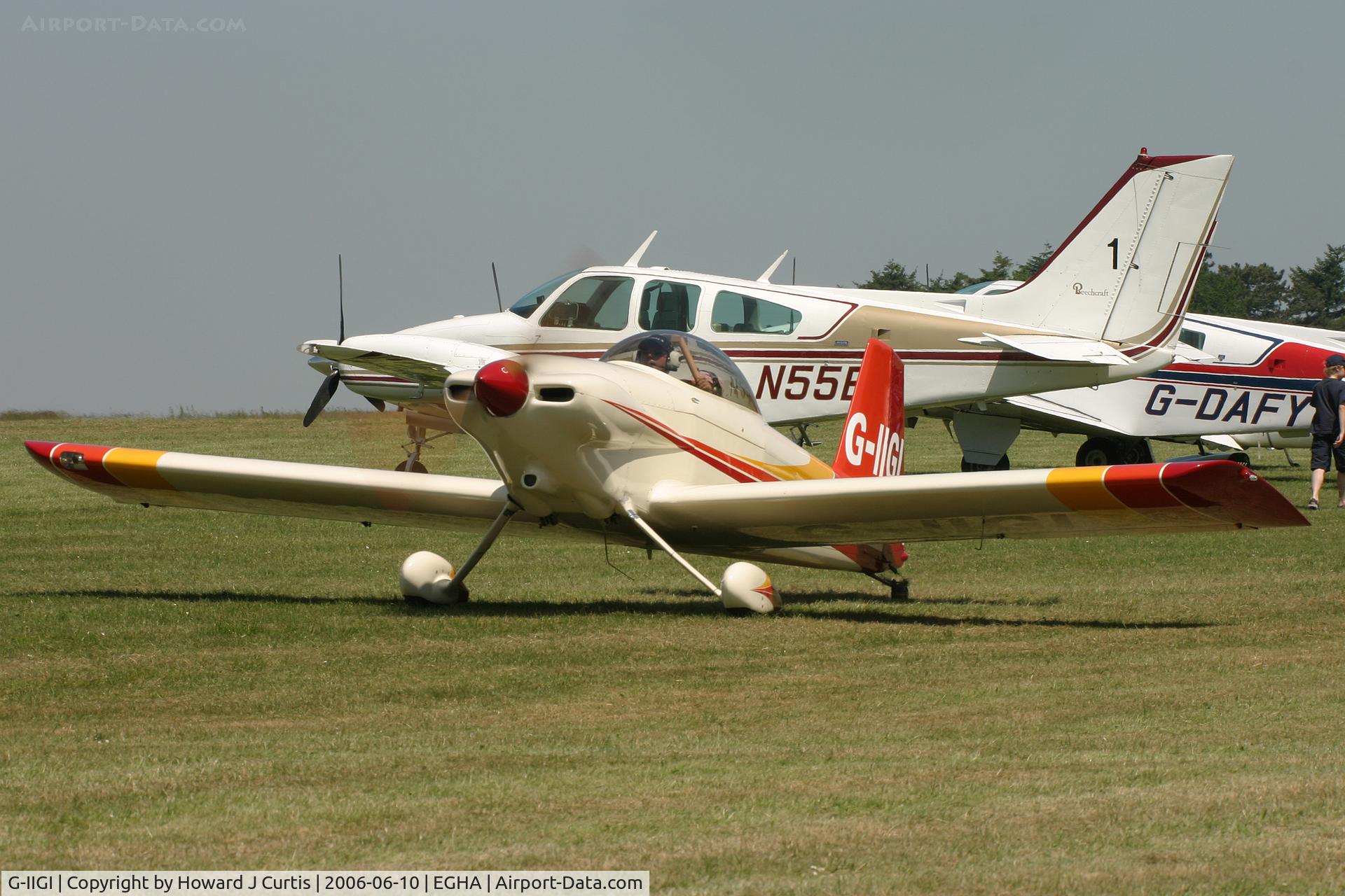 G-IIGI, 1987 Vans RV-4 C/N 381, At the Dorset Air Races.