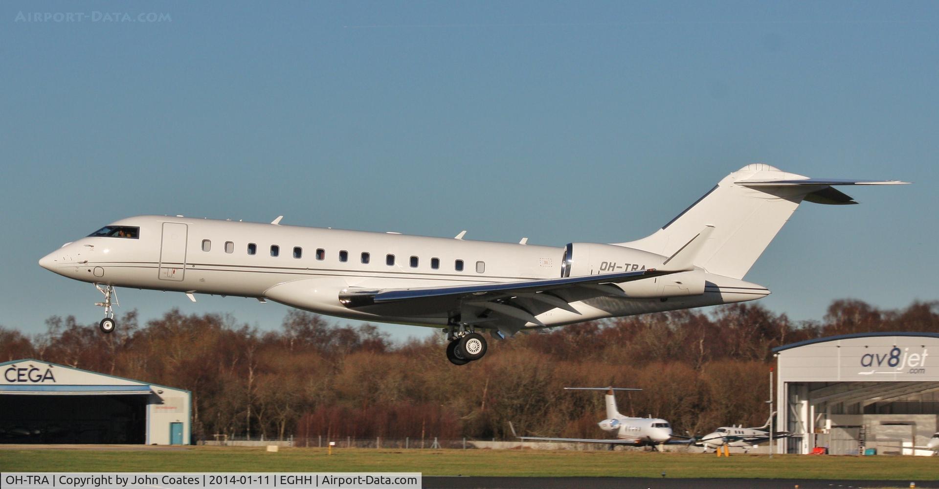 OH-TRA, 2012 Bombardier BD-700-1A10 Global 6000 C/N 9515, About to touch and go during training