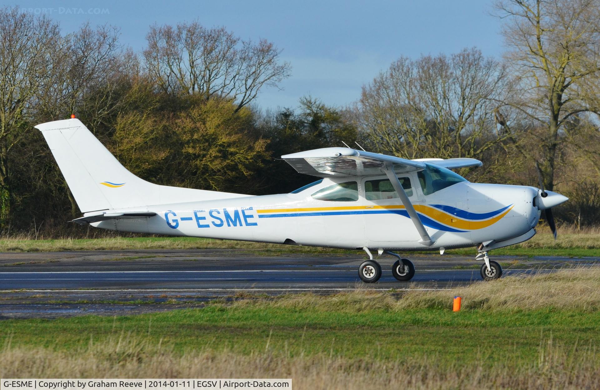G-ESME, 1979 Cessna R182 Skylane RG C/N R182-01026, Just landed.