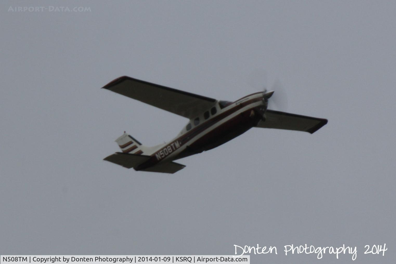 N508TM, 1979 Cessna P210N Pressurised Centurion C/N P21000258, Cessna Centurion (N508TM) departs Sarasota-Bradenton International Airport enroute to Charleston International Airport