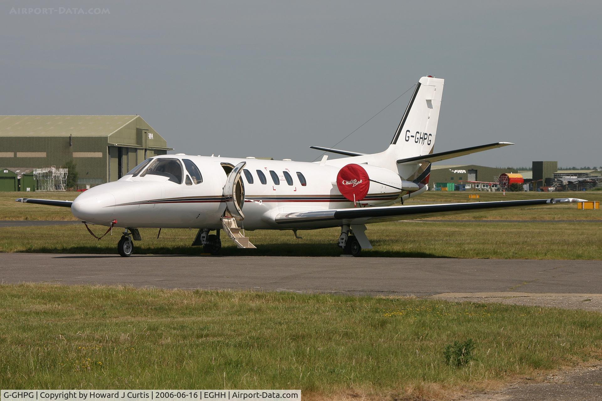 G-GHPG, 1999 Cessna 550 Citation Bravo C/N 550-0897, Corporate, on the CSE apron.