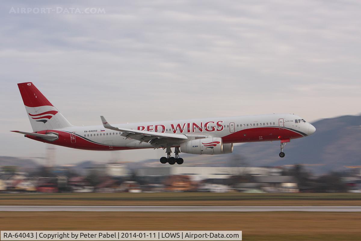 RA-64043, 2008 Tupolev Tu-204-100S C/N 64043, Wintercharter 2014