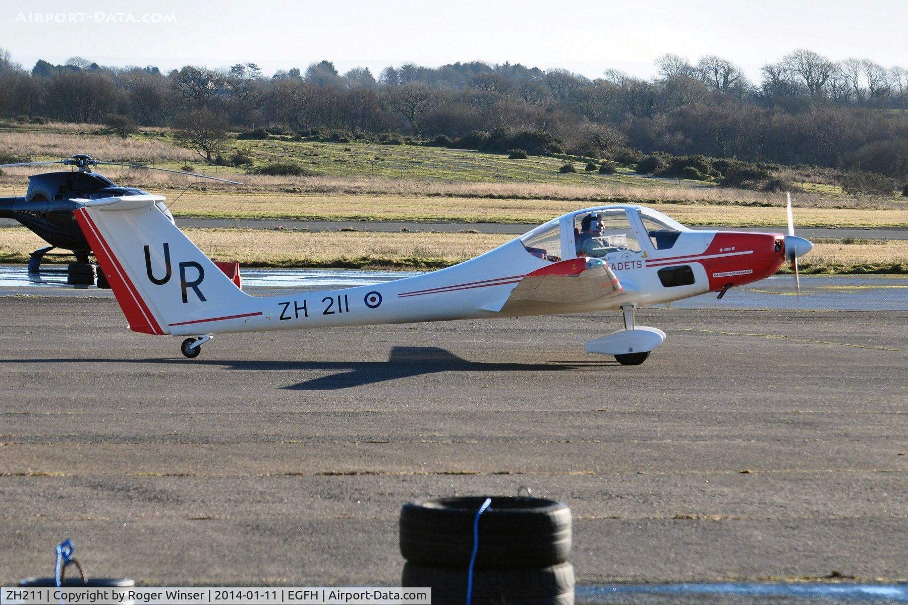 ZH211, Grob G-109B Vigilant T1 C/N 6557, Motorised glider coded UR operated by 636 VGS based at Swansea Airport.