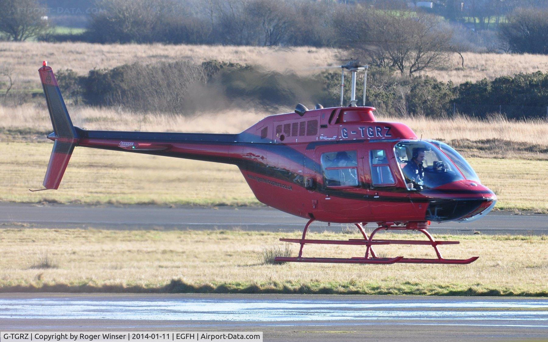 G-TGRZ, 1977 Bell 206B JetRanger II C/N 2288, Visiting Jet Ranger III operated by Tiger Helicopters.